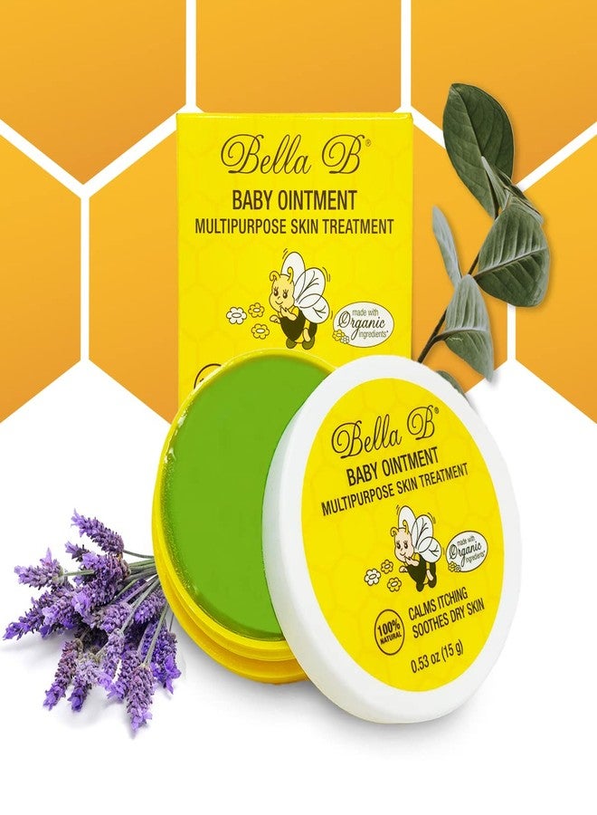 BELLA B Baby Ointment Multipurpose Skin Treatment 0.5oz - Made with Organic Ingredients - Naturally Helps Soothe Irritation - Remedy for Very Dry Skin - Soothing Multipurpose Baby Ointment - Image 1